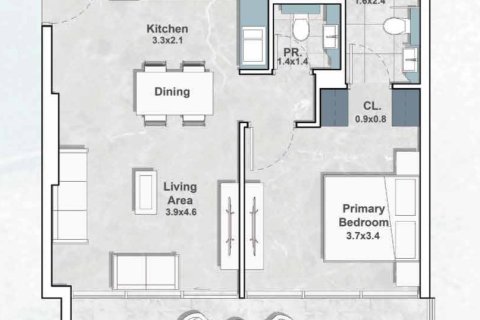 Apartment in Dubai Healthcare City 1 bedroom, 64 sq.m. № 103917 - photo 7