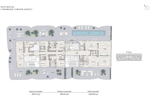 Penthouse in OCEAN HOUSE in Palm Jumeirah, Dubai 5 bedrooms, 1304 sq.m. № 103928 - photo 9