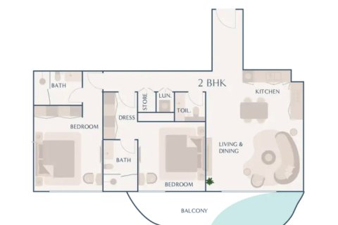 Apartamento en Beach Walk 3 en Dubai, 1 dormitorio, № 103918 - foto 18
