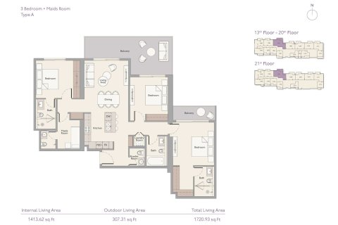 Apartment in Mohammed Bin Rashid City, Dubai 4 bedrooms, 286 sq.m. № 103927 - photo 2