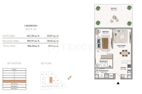 Apartment in Meydan, Dubai 1 bedroom, 70 sq.m. № 50501 - photo 20