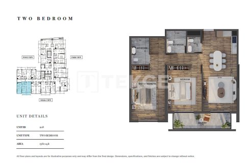 شقة في دائرة قرية جميرا, دبي 3 غرف نوم, 198 م² رقم 100639 - صورة 10