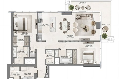 Apartamento en Dubai, 3 dormitorios, 189 m², № 95379 - foto 25