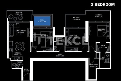 Appartement à Jumeirah Village Circle, Dubai, 1 chambre, 76 m², № 100500 - photo 19