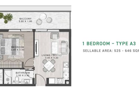 Apartment in DAMAC Hills (Akoya by DAMAC), Dubai 1 bedroom, 49 sq.m. № 22270 - photo 14