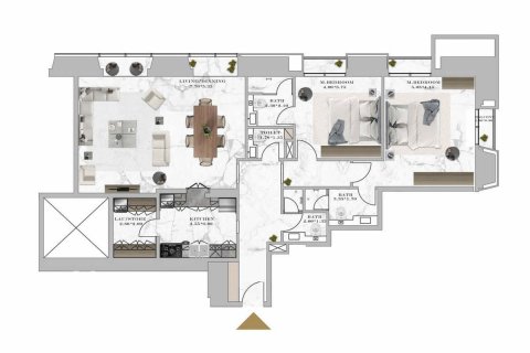 Apartment in Dubai Marina, Dubai 2 bedrooms, 153.3 sq.m. № 49941 - photo 10