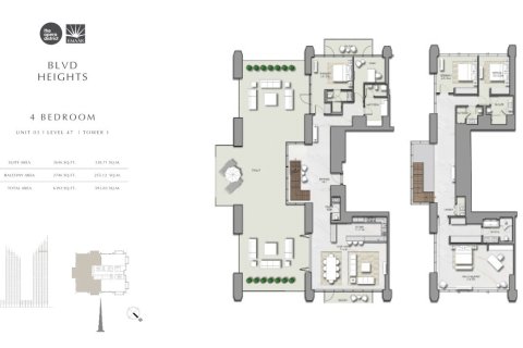 Apartment in BLVD HEIGHTS in Downtown Dubai (Downtown Burj Dubai), Dubai 1 bedroom, 78 sq.m. № 103971 - photo 10