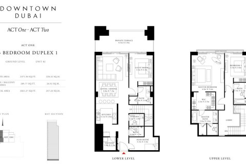 Apartamento en ACT ONE | ACT TWO TOWERS en Downtown Dubai (Downtown Burj Dubai), Dubai, 1 dormitorio, 56 m², № 103970 - foto 3