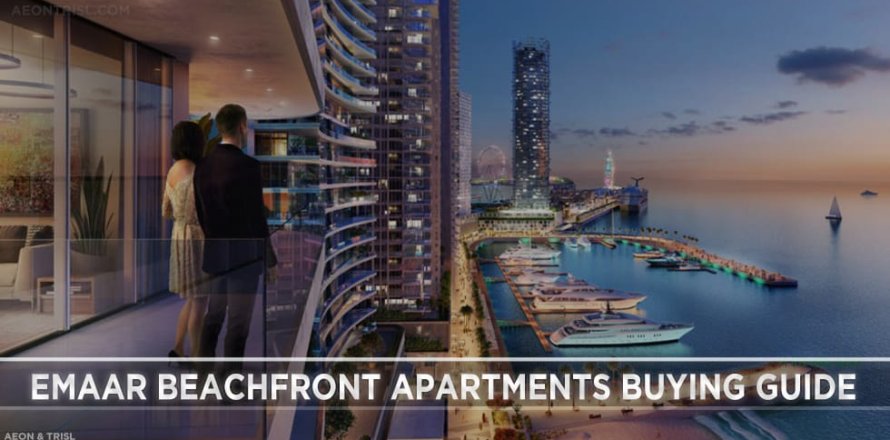 Квартира в EMAAR Beachfront, Dubai Harbour, Дубай, 3 спальни, 208м², № 61260