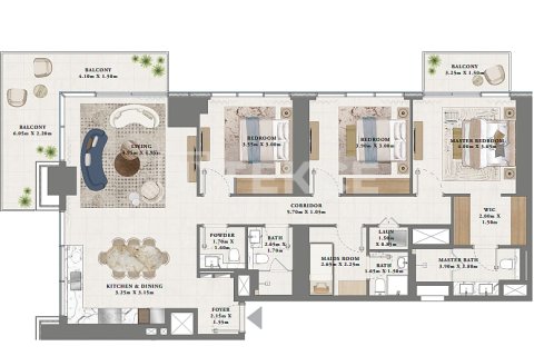 Apartment in Dubai 3 bedrooms, 171 sq.m. № 23414 - photo 2