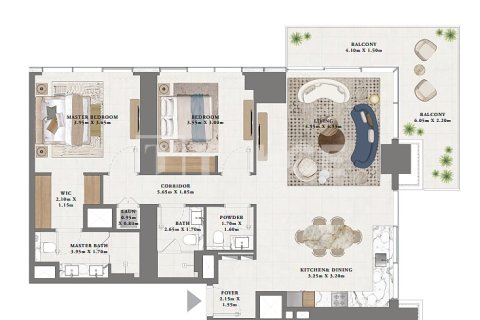 Apartment in Dubai 2 bedrooms, 133 sq.m. № 23413 - photo 3