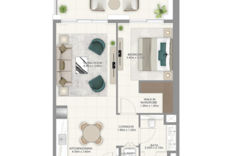 Apartment in Dubai Hills Estate, Dubai 1 bedroom, 69 sq.m. № 92359 - photo 4