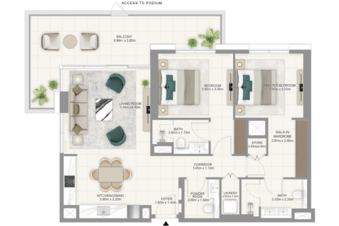 Apartment in Dubai Hills Estate, Dubai 1 bedroom, 69 sq.m. № 92359 - photo 5