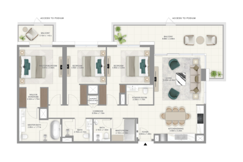 Apartment in Dubai Hills Estate, Dubai 1 bedroom, 69 sq.m. № 92359 - photo 6