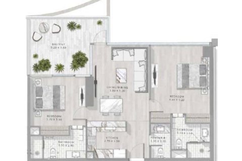 Apartment in Business Bay, Dubai 69 sq.m. № 92357 - photo 8