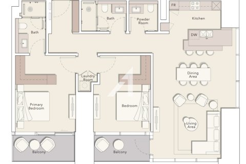 Apartment in Dubai 2 bedrooms, 137.3 sq.m. № 56053 - photo 12