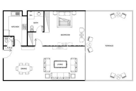 Apartamento en Azure Residences, Palm Jumeirah, Dubai, 1 dormitorio, 106.16025810 m², № 63777 - foto 4