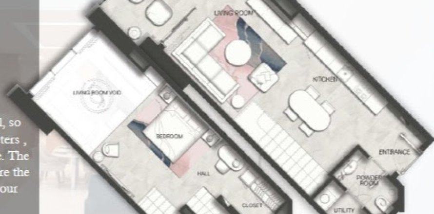 Appartement à Marasi Business Bay, Dubai, 1 chambre, 100 m², № 3604