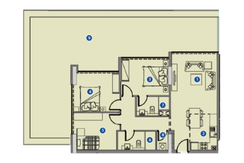 Apartamento en Mohammed Bin Rashid City, Dubai, estudio, № 92568 - foto 6