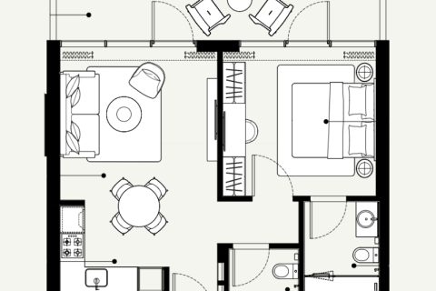 Apartamento en Al Furjan, Dubai, estudio, 63 m², № 92566 - foto 3