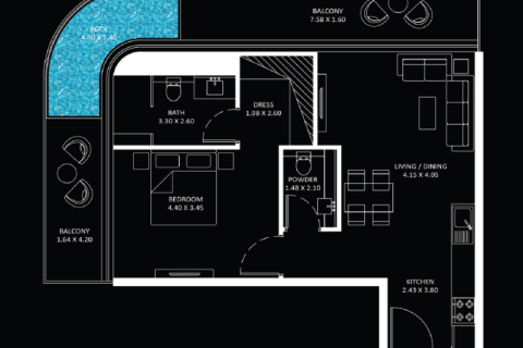Appartement à Business Bay, Dubai, studio, 35 m², № 92571 - photo 10