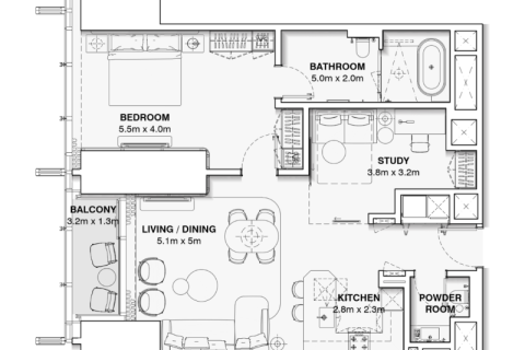 Apartment in Sheikh Zayed Road, Dubai 1 bedroom, 73 sq.m. № 92570 - photo 6