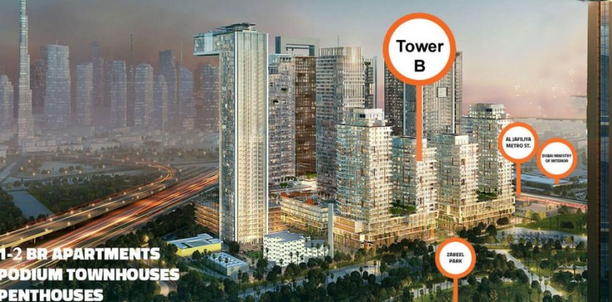 Квартира в Дубае, студия, 92м², № 54636