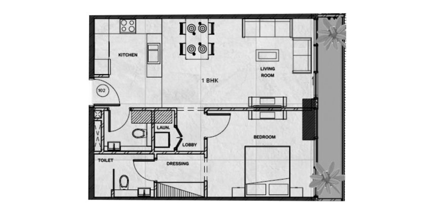 Apartment in Gateway by Premier Choice in Jumeirah Village Circle, Dubai 1 bedroom, 77.02 sq.m. № 31158