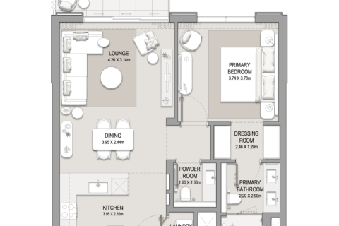Appartement à Al Wasl, Dubai, 1 chambre, 76 m², № 92698 - photo 15