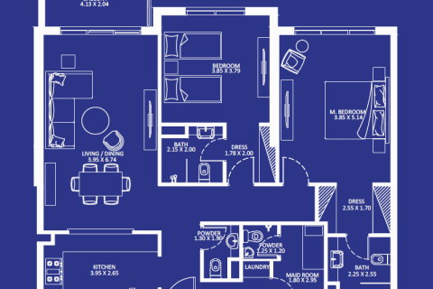 Appartement à Jumeirah Village Circle, Dubai, studio, 35 m², № 92686 - photo 11