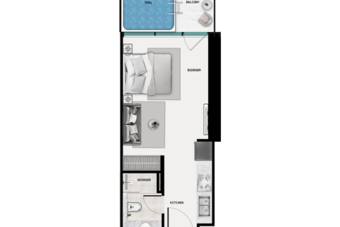 Appartement à Majan, Dubai, studio, № 92690 - photo 7