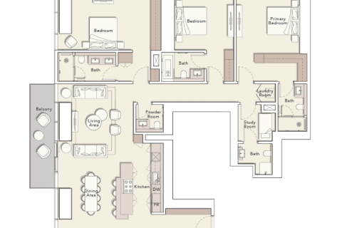 Appartement à Business Bay, Dubai, studio, 46 m², № 92687 - photo 10