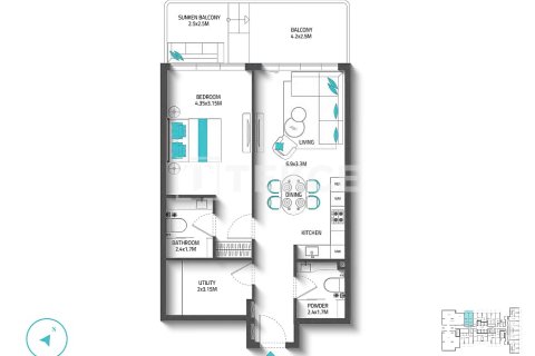 Купить квартиру в Dubai Land, Дубай: 3 спальни, 139м², № 94363 - фото 29