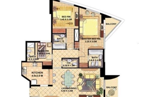 Apartment in Jumeirah Lake Towers, Dubai 2 bedrooms, 123.3 sq.m. № 42618 - photo 23