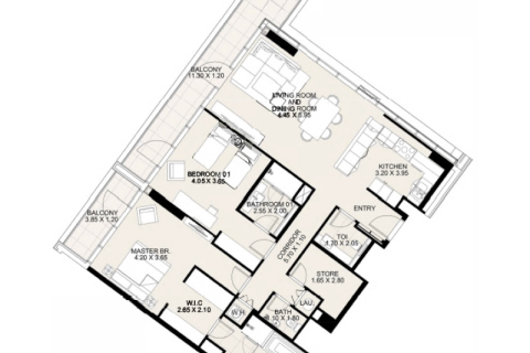 Apartment in Dubai 1 bedroom, 91 sq.m. № 92272 - photo 4