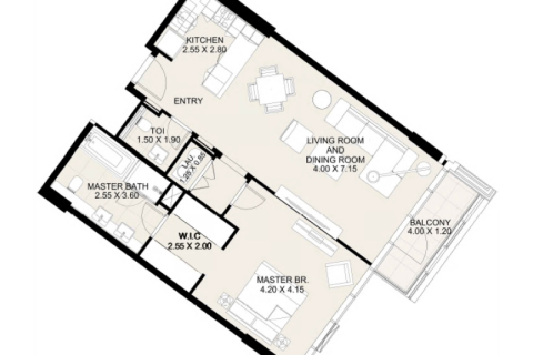 Apartment in Dubai 1 bedroom, 91 sq.m. № 92272 - photo 3