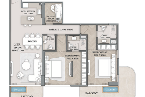 Apartment in Dubai 1 bedroom, 84 sq.m. № 92266 - photo 4