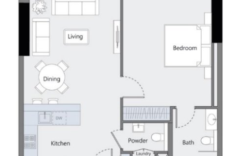 Apartamento en Jumeirah Village Circle, Dubai, 1 dormitorio, 63.7 m², № 3621 - foto 14