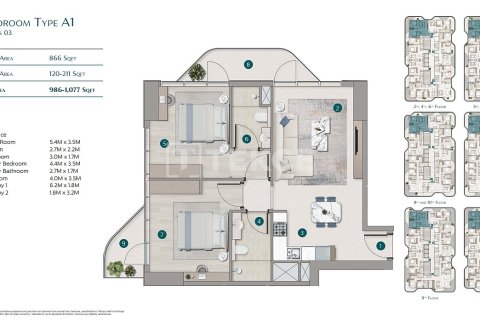 Купить квартиру в Дубае: 2 спальни, 98м², № 69095 - фото 29