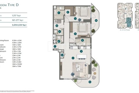 Купить квартиру в Дубае: 2 спальни, 98м², № 69095 - фото 21