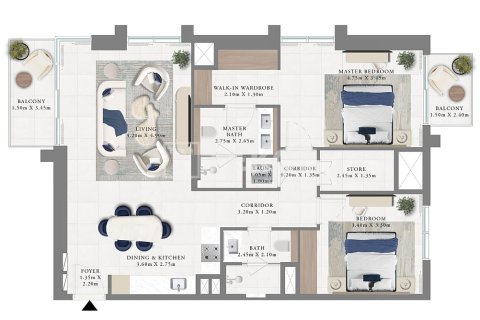 Apartment in Dubai 3 bedrooms, 149 sq.m. № 8891 - photo 2