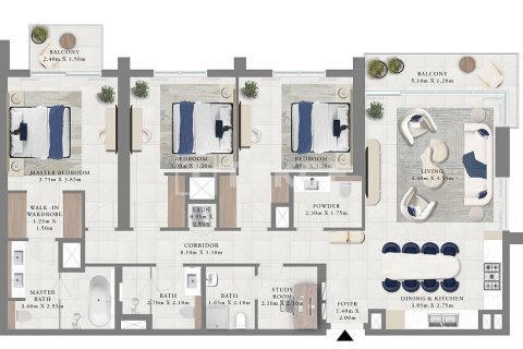 Apartment in Dubai 3 bedrooms, 149 sq.m. № 8891 - photo 3
