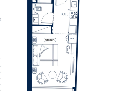 Appartement à Business Bay, Dubai, 40.3 m², № 71795 - photo 12