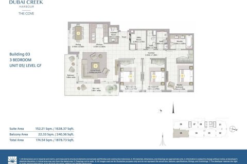 Apartamento en Dubai Creek Harbour (The Lagoons), Dubai, 3 dormitorios, 174 m², № 20457 - foto 19