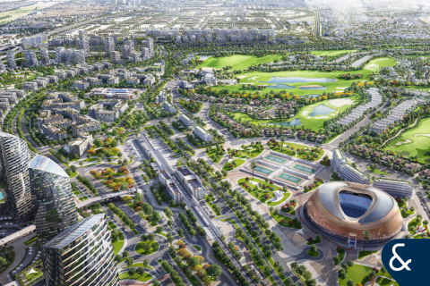 Купить виллу в Джумейра Гольф Эстейтс, Дубай: 4 спальни, 393м², № 74710 - фото 1