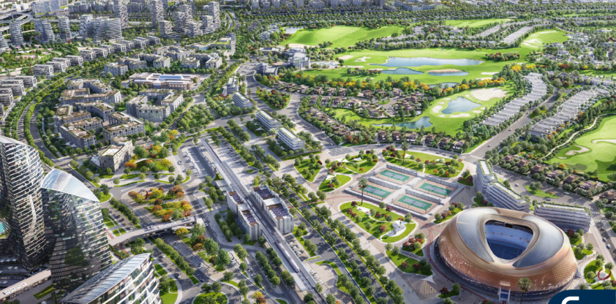 Вилла в Джумейра Гольф Эстейтс, Дубай, 4 спальни, 393м², № 74710