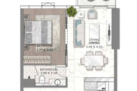 Apartamento en Dubai, 1 dormitorio, 59.7 m², № 141990 - foto 12