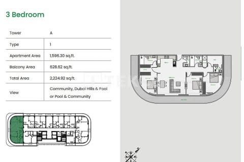 Apartment in Arjan, Dubai studio, 41 sq.m. № 50346 - photo 19