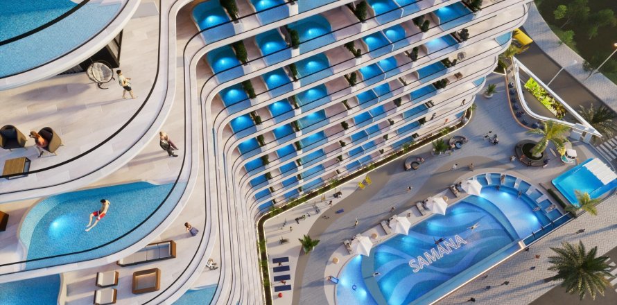 Квартира в SAMANA PORTOFINO в Dubai Production City (IMPZ), Дубай, 2 спальни, 115м², № 39854