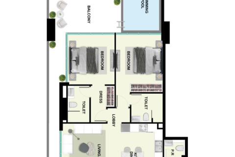 Apartment in Dubai Land, Dubai studio № 92302 - photo 9